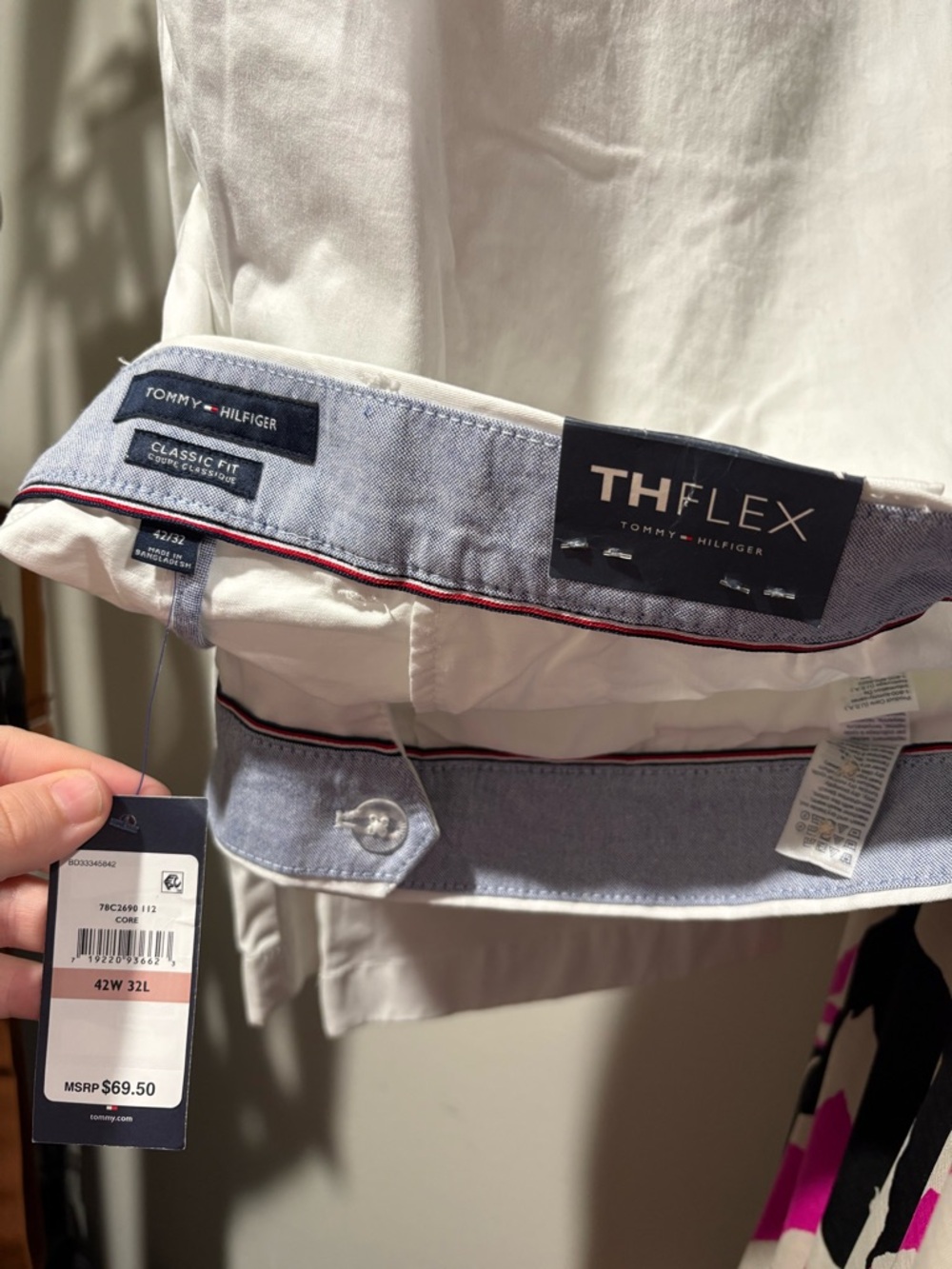 THE FLEXX White Casual Stretch Trousers